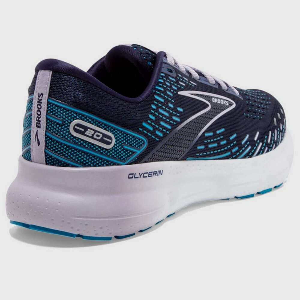 Brooks Glycerin GTS 20 Women's Size 8B ‘Peacoat/Lilac’ Running Shoes 1203701B499 - Picture 5 of 6